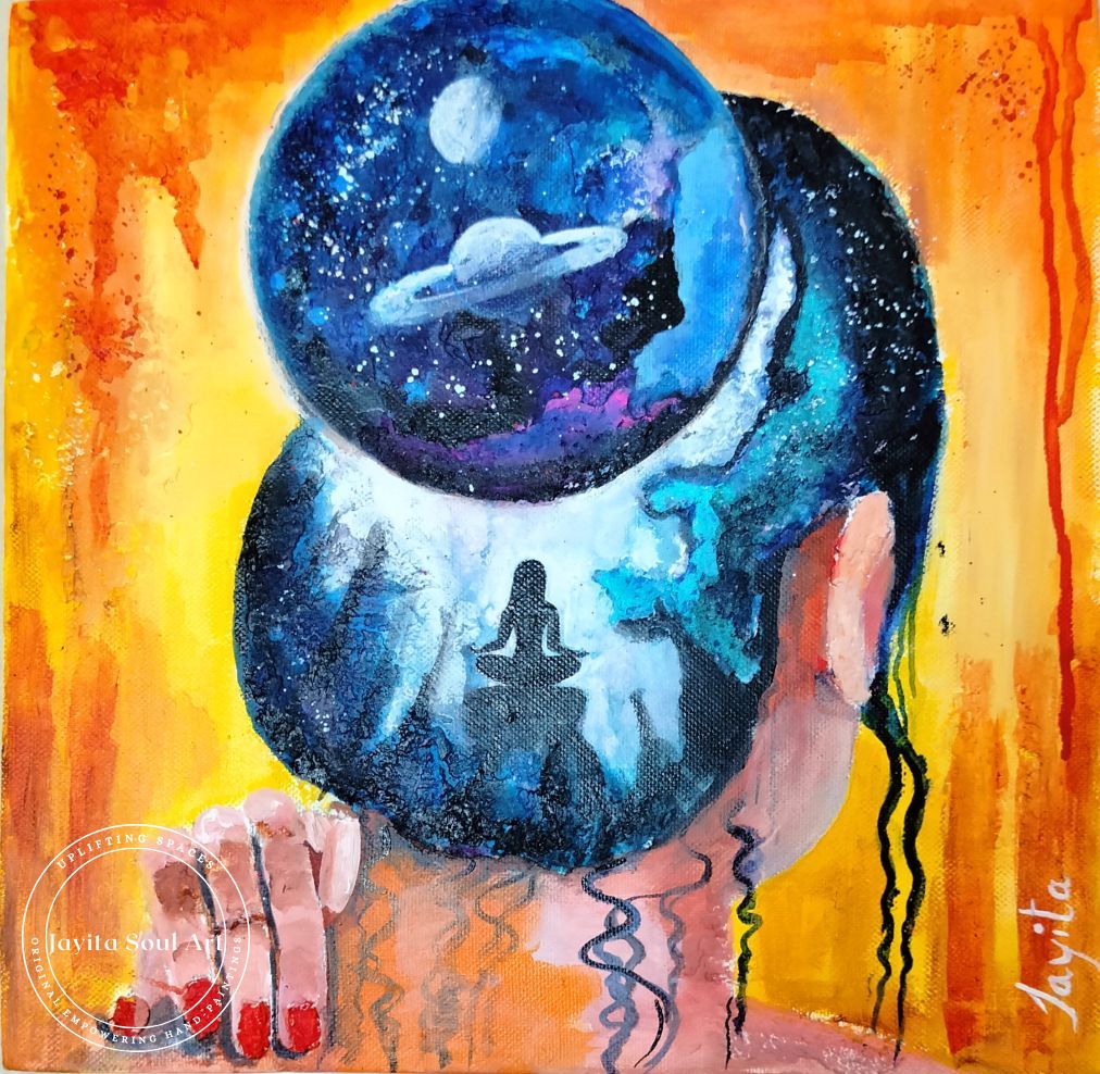 Mystic Blue (blue portal) • Original Soul Painting that Heals by PintaDora